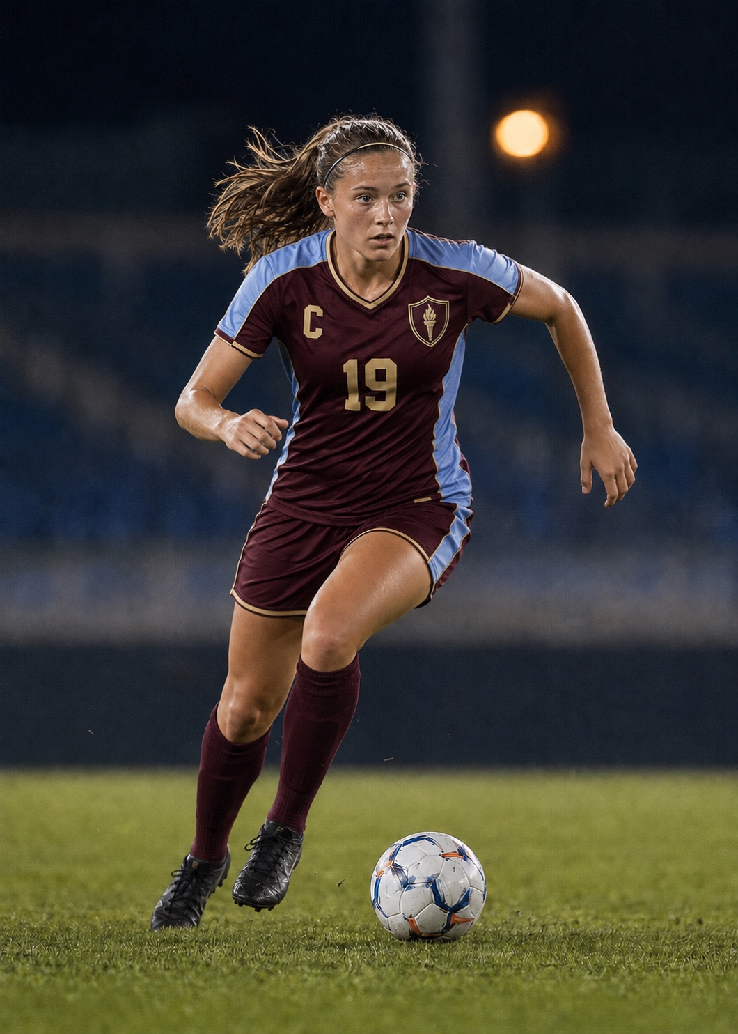 The original soccer photo of Abigail Hayes